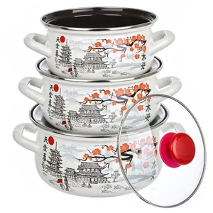 КМК Набор кастрюль (6пр.) Ветка сакуры экстра