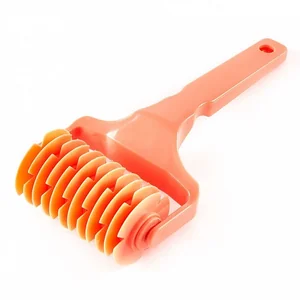 WEBBER Ролик для нарезки сетки из теста BE 0475 персиковый