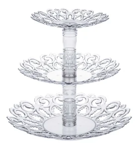 АЛЬТЕРНАТИВА Ваза для фруктов Мелодия М 6406 прозрачный