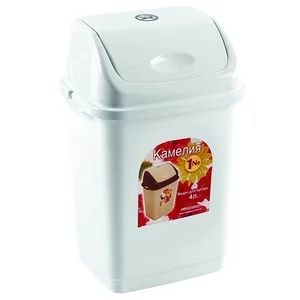 РОССПЛАСТ Ведро для мусора 4,0 л. Камелия № 1 РП 1011 белый
