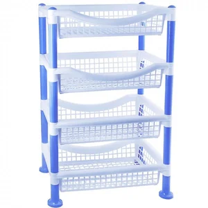 РОССПЛАСТ Полка для овощей Хозяюшка РП 611 белый/голубой