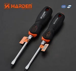 HARDEN Профессиональная усиленная шлицевая отвертка 8х150мм 550383