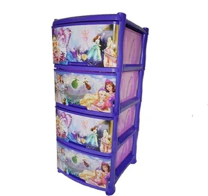 РОССПЛАСТ Комод 4 секции Тачки Lux Д