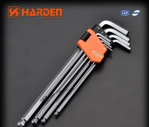 HARDEN Набор длинных шестигранных ключей с плавающей головкой типа Г 9шт. 540609
