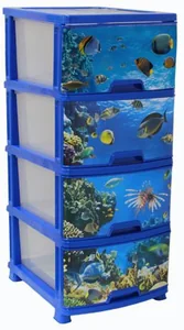 М-ПЛАСТИКА Комод 4 секции Классик Деко М2803