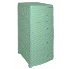 ВИОЛЕТ Комод 4 секции Ротанг фисташковый 0357/18