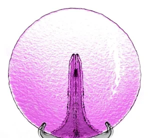 PASABAHCE Тарелка обеденная 24 см. HAZE PURPLE 10381 SLBD6