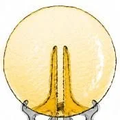 PASABAHCE Тарелка десертная 19 см. HAZE ORANGE 10377 SLBD1