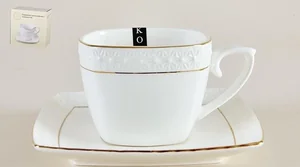 КОРАЛЛ Набор чайный 2 пр. Снежная королева квадрат п/у CS507009-A