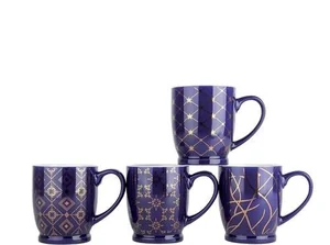 КОРАЛЛ Кружка 320 мл. Золото на синем ZC02-AO34B