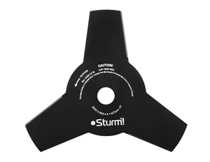 Sturm Нож ТРЕХЛЕПЕСТКОВЫЙ для триммера, 255mm*1,4 BT8942D-998