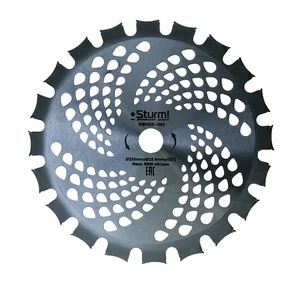 Sturm Фреза универс. Для бензотрим., 255ммx25,4x40, с тверд. Двусторон. Напайк., BT8952D-1005