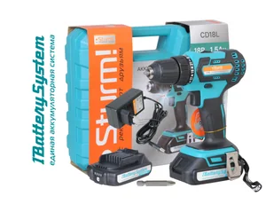 Sturm Дрель аккум 12В, 1BatterySystem12V,40Нм, 2х2.0Ач, быст.заряд,пист. рук,кейс CD1240C