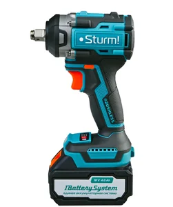 Sturm Гайковерт ударн б/щ 18В, 1BatterySystem, 500Нм, 1/2", 3скор, 1x4.0Ач, кейс CD20500BL