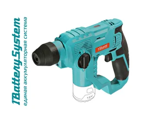 Sturm Перфоратор аккум 12В, 1BatterySystem12V, 1.5 Дж, 2 реж, 8мм, без АКБ и ЗУ,короб CRH1215