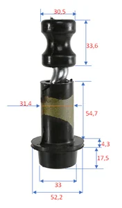 Sturm Винт рабочий в сборе со втулкой для WP9705DWI WP9705DWI-SCREW