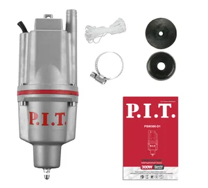 P.I.T. Насос вибрационный электрич. PSW300-D1 (300Вт, напор 80м, 20л/мин, нижний забор,термозащита)