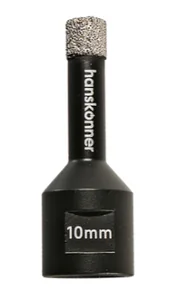 Hanskonner Коронка алмазная для УШМ, tilepro, 10 мм, вакуумн. Спекание алмазов, H1055-10-10