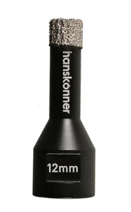 Hanskonner Коронка алмазная для УШМ, tilepro, 12 мм, вакуумн. Спекание алмазов, H1055-10-12