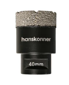 Hanskonner Коронка алмазная для УШМ, tilepro, 40 мм, вакуумн. Спекание алмазов, H1055-10-40