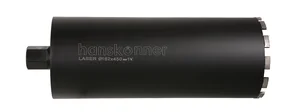 Hanskonner Коронка алмазная LASER по железобетону 162 мм, 1 1/4" , L=450мм, H1055-11-162