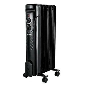 DELTA Обогреватель масляный D10-7, 1500 Вт, 7 секций, черный