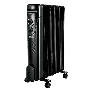 DELTA Обогреватель масляный D10-9, 2000 Вт, 9 секций, черный