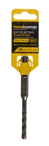 Hanskonner Бур SDS+ 06х110 QUADRO POWER крестовой резец спираль S4 H9019-C06-110