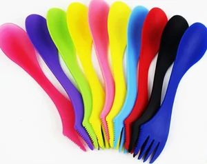 Mallony Ложка-вилка походная двухсторонняя ECOS 109451-SK