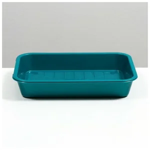 Mallony Лоток с сеткой 36*26*6,5 см., бирюзовый (перламутровый) 106097-SK