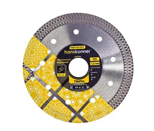 Hanskonner Алмазный диск 125x22,23x1,2 мм Y-тип tilepro H9021-125-22Yt