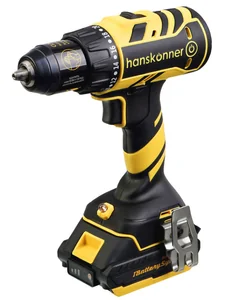 Hanskonner Дрель аккум. б/щ 18В, 1BatterySystem, 2 акк. 2Ач, 65Нм, патрон 13мм, кейс HCD1865
