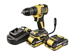 Hanskonner Дрель акк б/щ PLATINUM, 18В, 1BatterySystem, 65Нм, 2х2Ач, 13мм, кейс HS HCD2065BLC