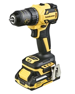 Hanskonner Дрель акк б/щ 18В, 1BatterySystem,60Нм, пл.патрон, 2х2Ач,кейс HCD2065C