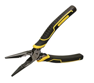 Hanskonner Длинногубцы 200мм, эксц. шарнир,+30% к силе реза, СrV, TPR рук HK1020-02-3-200