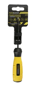 Hanskonner Отвертка шлицевая 3x75 АЛМАЗН. НАКОНЕЧ, твердость 59 HRC, S2, HK1040-16-SL3-75