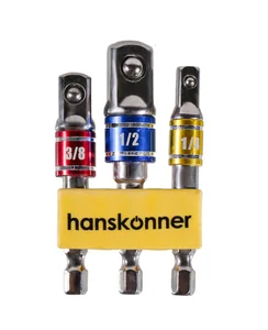 Hanskonner Набор адаптеров для торцевых головок 1/4", 3/8", 1/2" HK1041-04-S3AD