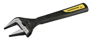 Hanskonner Ключ разводной 250 мм, УСИЛЕННЫЕ ТОНКИЕ ГУБКИ, обрезиненная рукоятка, HK1045-11-250