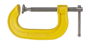 Hanskonner Струбцина G-образная, 100 мм / 4'', чугун, оксидированный винт, HK1078-01-100