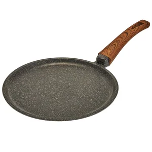 ГАРДАРИКА Сковорода блинная 26 см с антипригарным покрытием и ручкой soft-touch 0826-18 линейка Гранит серия "Мегалит 18"