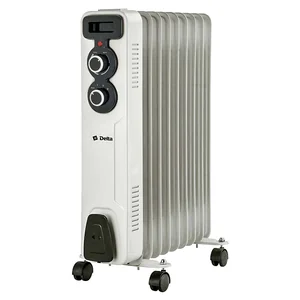 DELTA Обогреватель масляный D11-9 2000 Вт, 9 секций, светло-серый