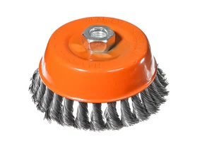 Sturm Корщетка-насадка для УШМ тип "чашка" М14, D125мм, витая стальная пров. 5240204