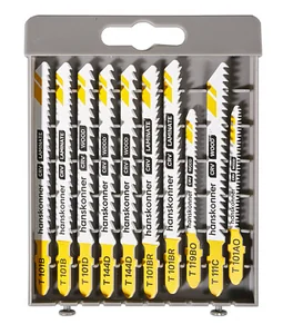 Hanskonner Пилки для лобз.10шт T119BO,T111C,T101D,T101AO + (T101B,T144D,T101BR)х2,H10-WOODSET1