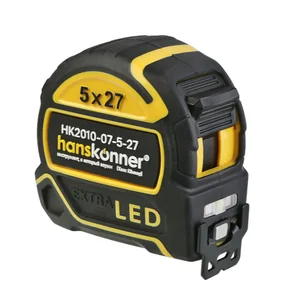 Hanskonner Рулетка 5x27, противоударный обрезин.корпус, LED фонарь, HK2010-07-5-27