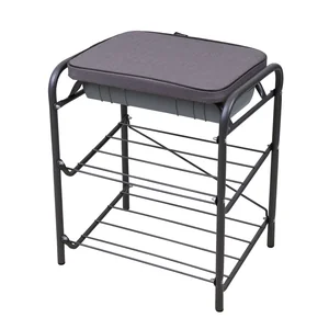 НИКА Банкетка Haushalt НБ1/Н в елочку/темно-серый