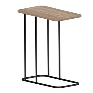 НИКА Столик придиванный Haushalt HHST1/ЕУ ель умбра/матовый черный