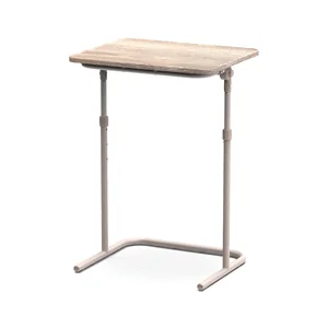 НИКА Столик приставной складной Haushalt HHST4/ЕУ ель умбра/бежевый металлик