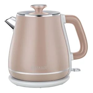 DELTA Чайник электрический 2200 Вт, 1,8 л DE-1019, двойной корпус, коричневый