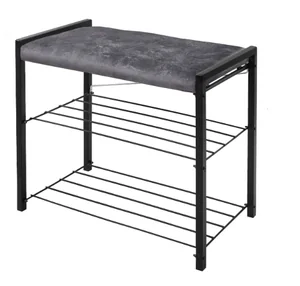 НИКА Этажерка с мягким сиденьем ЭКТ3-60В/ГР графит/матовый черный