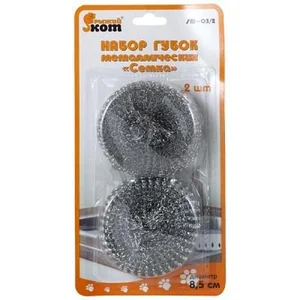 Mallony Набор губок металлических Рыжий кот SM-03/2, Сетка (2 шт. в наборе) 001742-SK